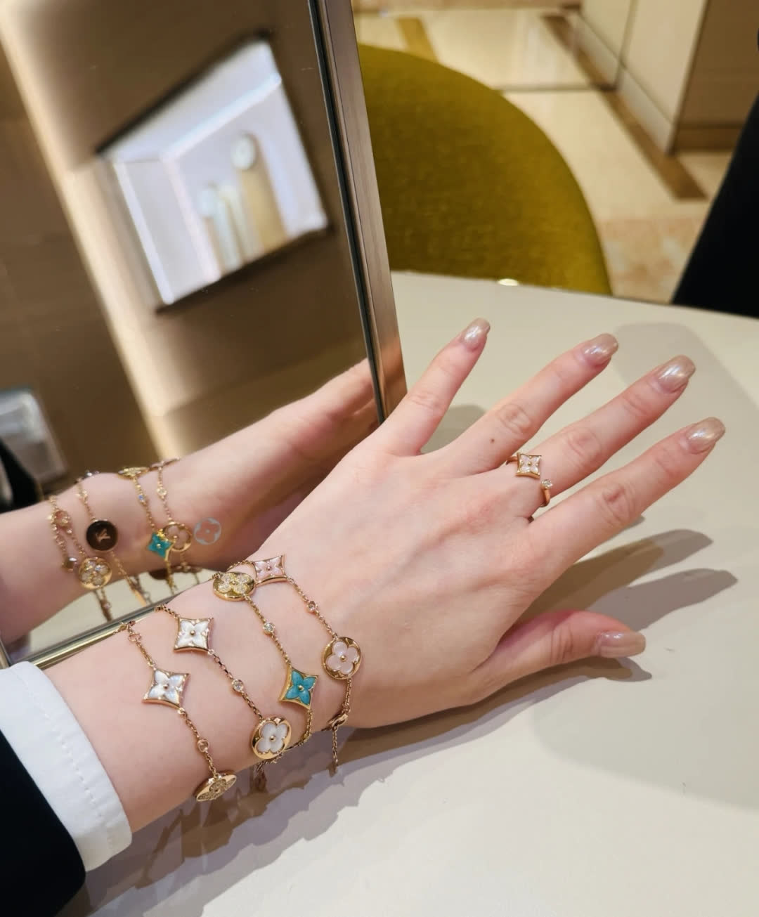 Louis Vuitton Gold Flower Bracelet